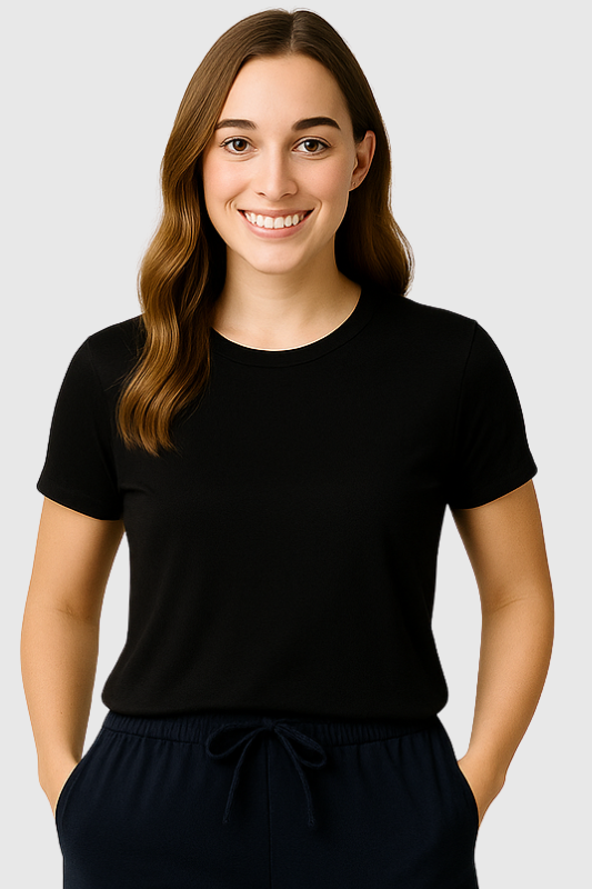Everyday Bamboo T-Shirt Women | Black