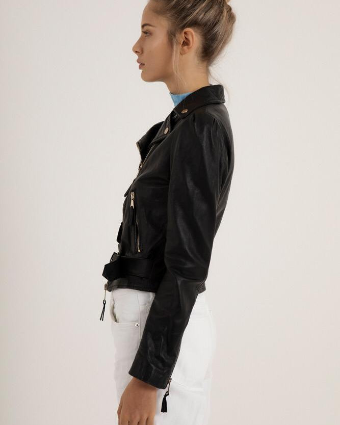 Belt Biker Jacket