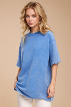 Washed 1/2 Sleeve T-Shirt