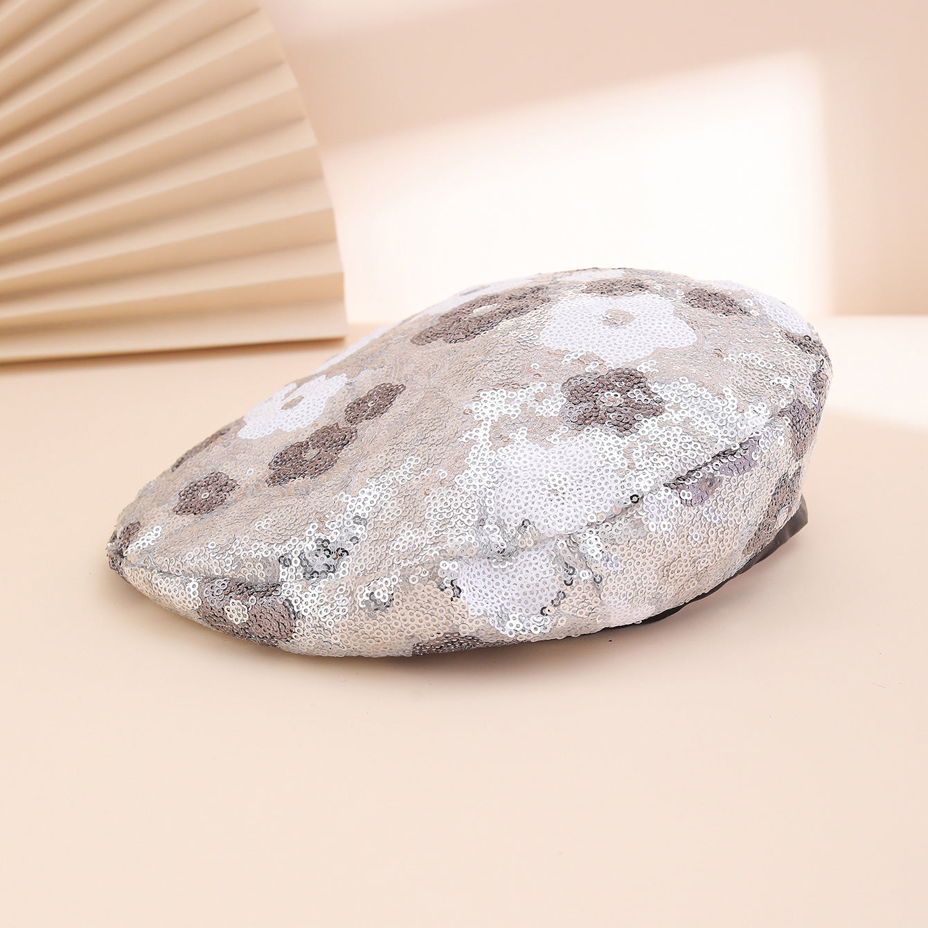 Sequin Flower Beret | Painter's Hat for Women | Outdoor & Everyday Style