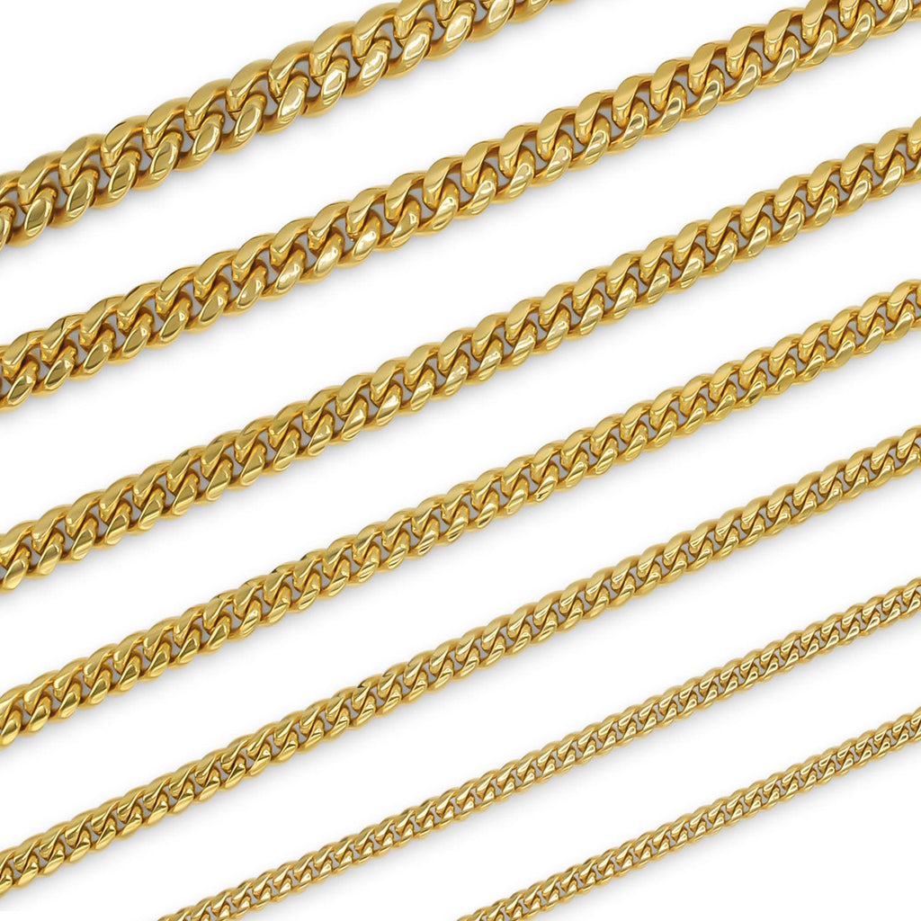 Cuban Link 18K Gold Plated Necklace 30"