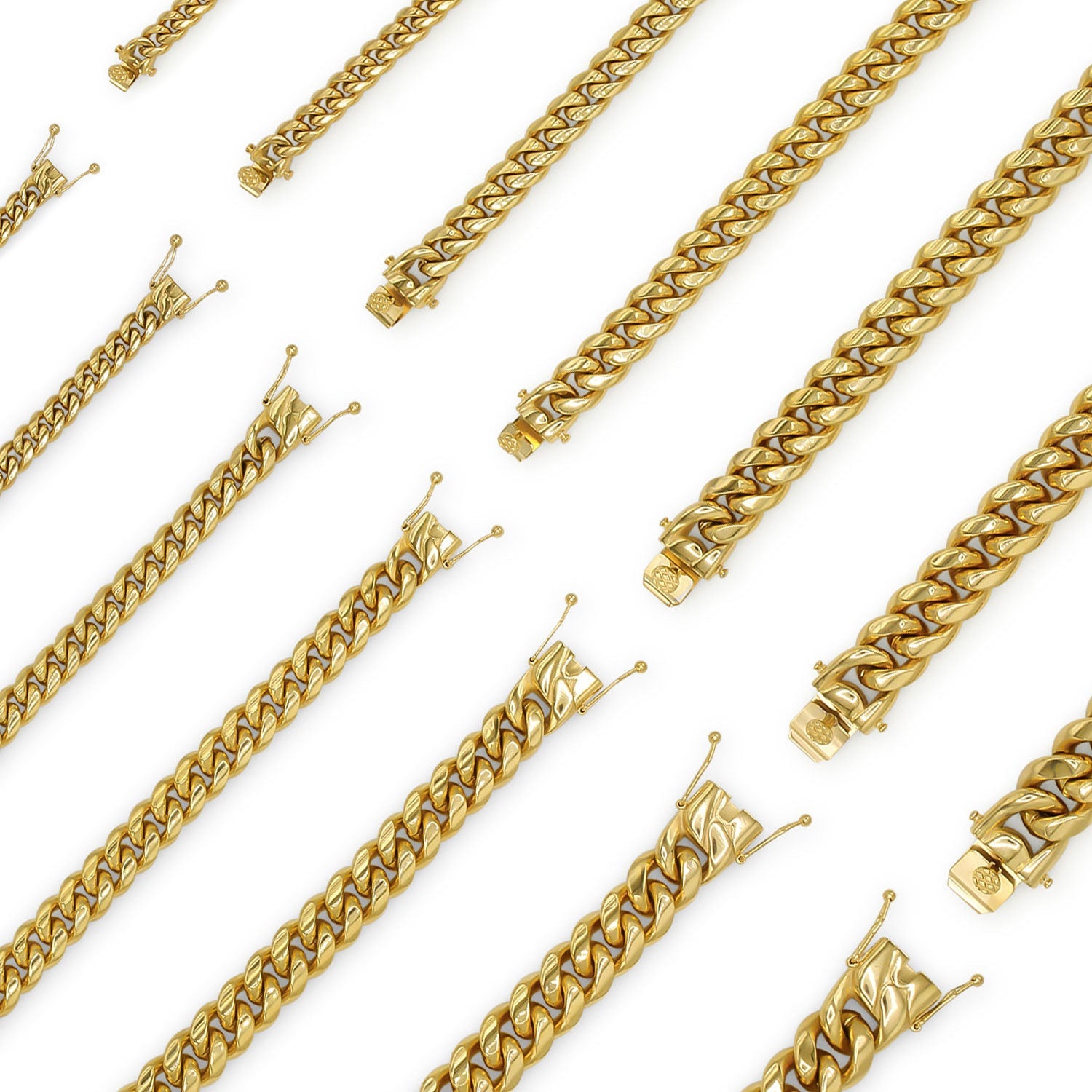 Cuban Link 18K Gold Plated Necklace 30"