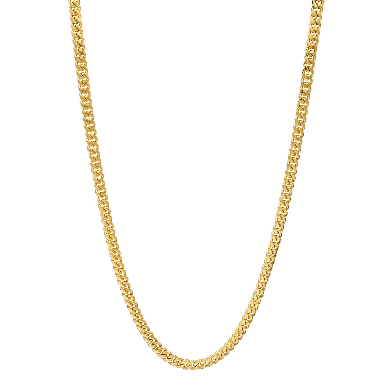 Cuban Link 18K Gold Plated Necklace 30"