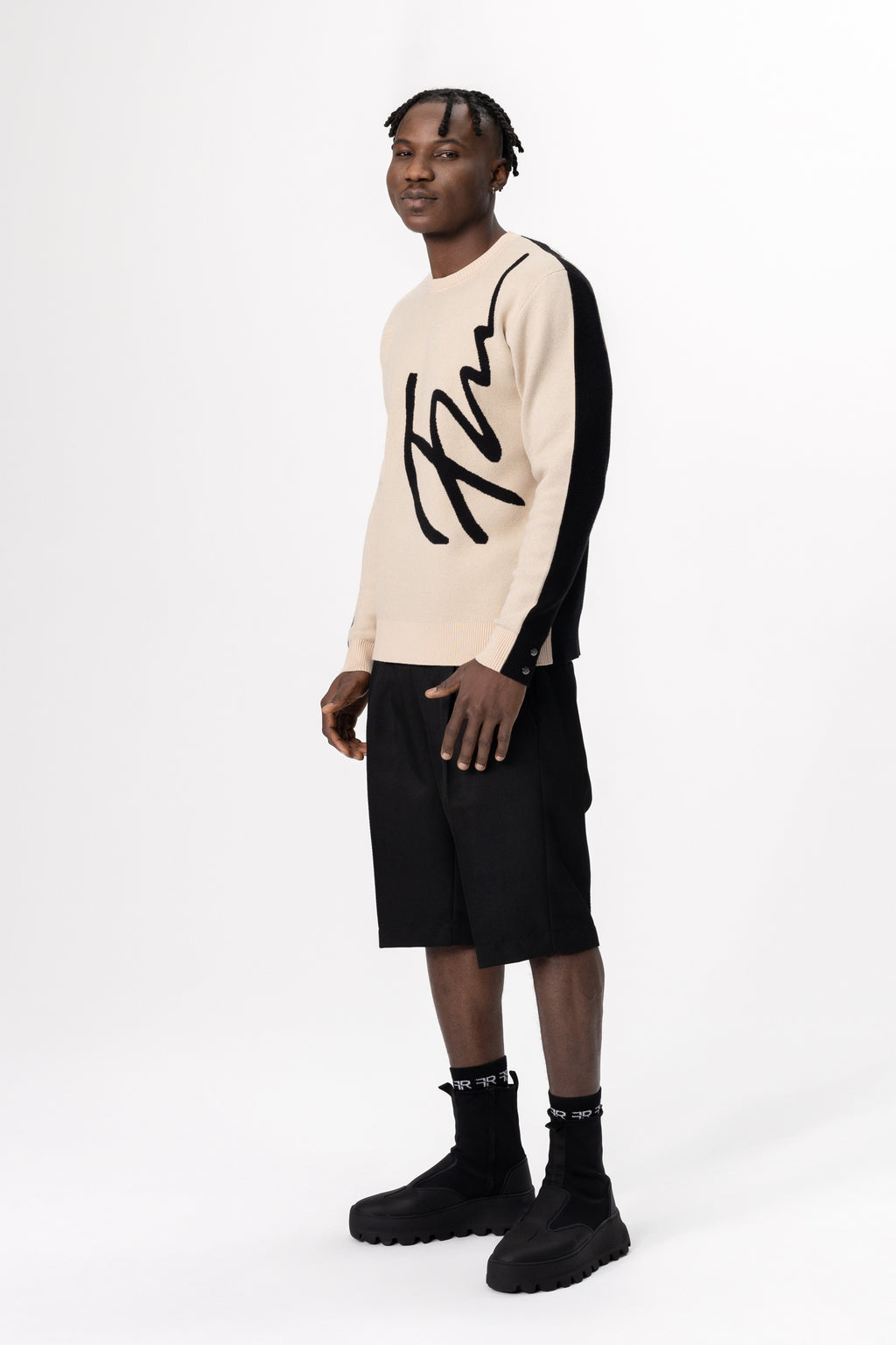 Jacquard Fine Knit Sweater
