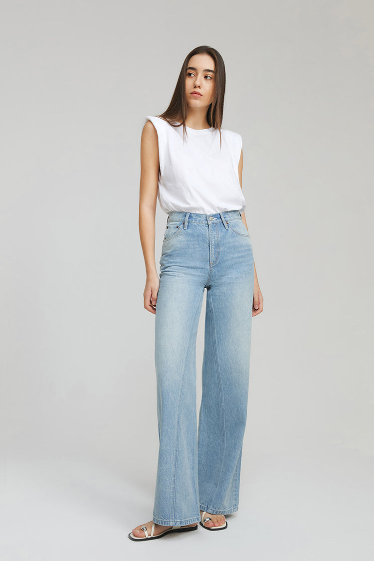Angeles High Rise Baggy Jeans | HJ103