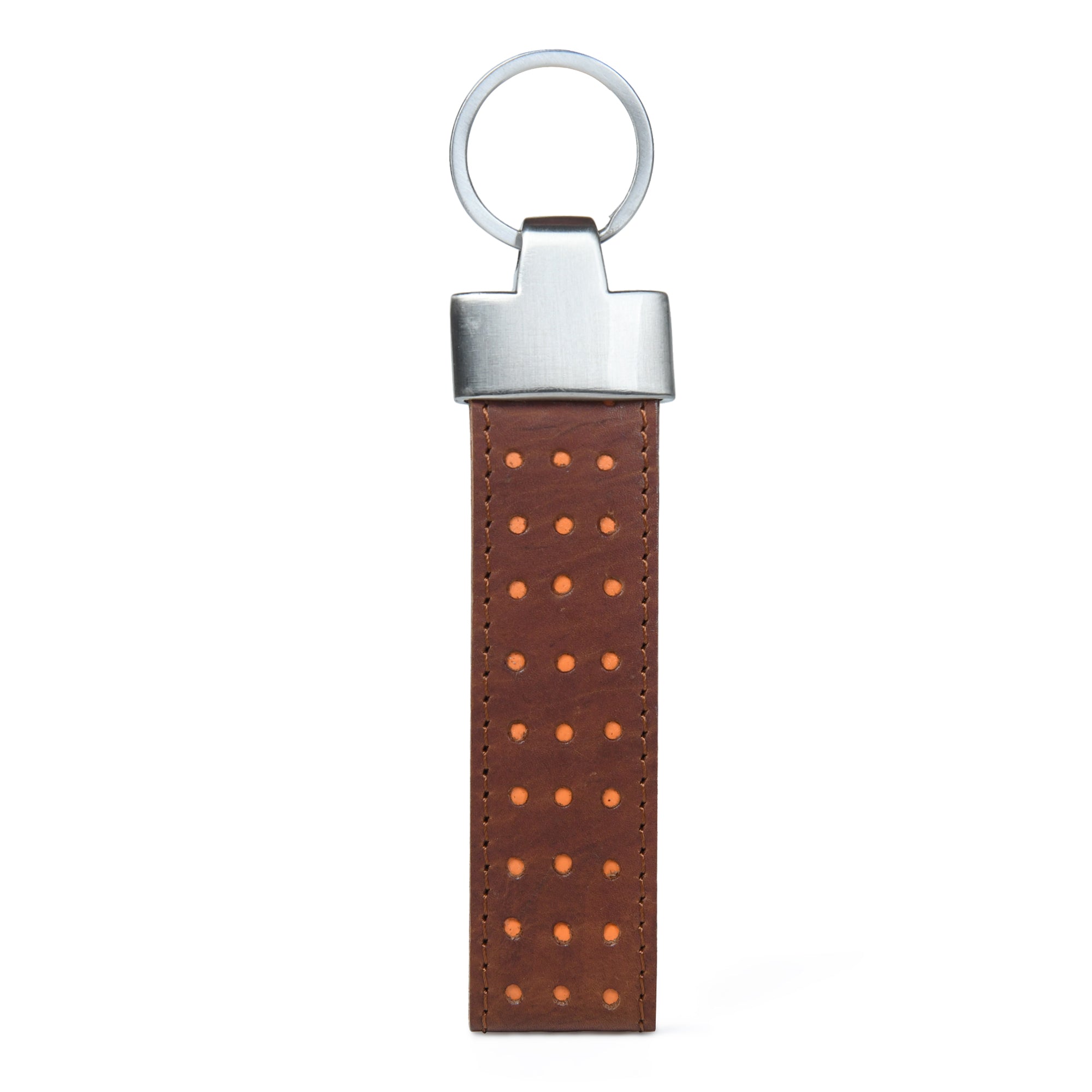 Textured Leather Keychain