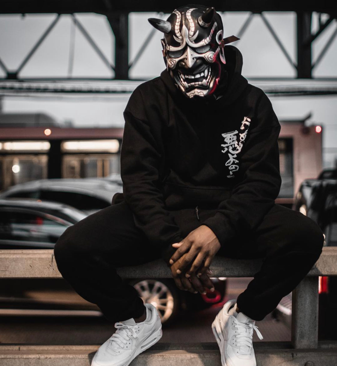 YEH3 Black Japanese Rid Evil Hoodie