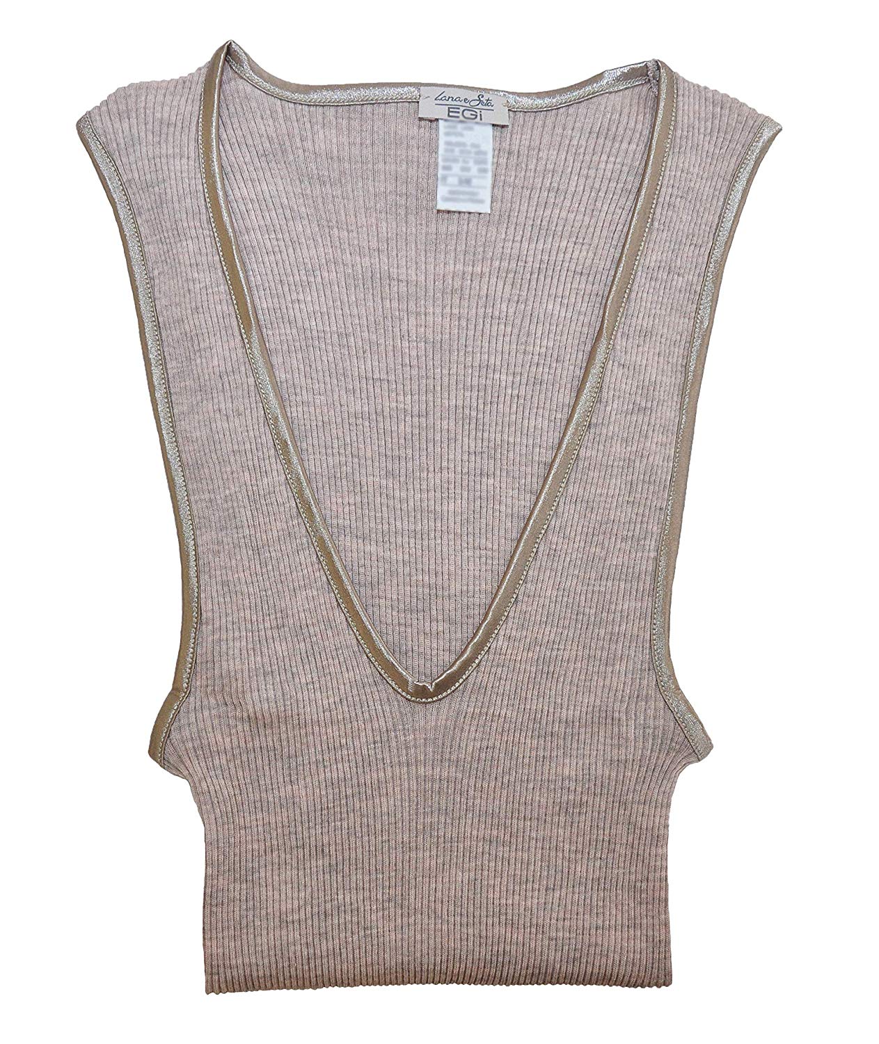 EGI Luxury Wool Silk V-Neck Tank Top