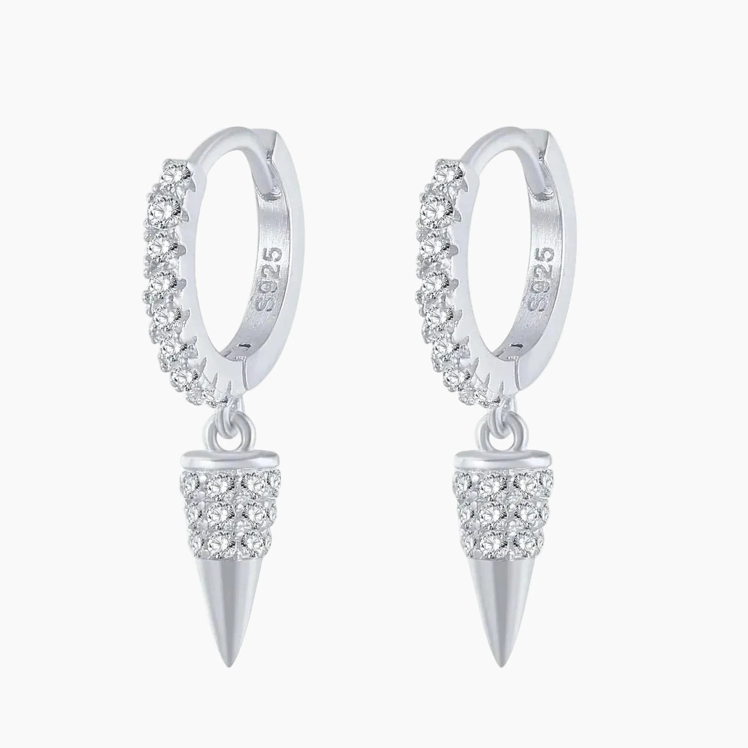 925 Dagger Huggie Earrings