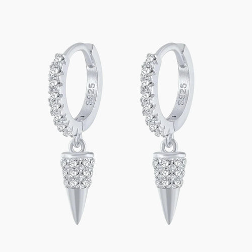 925 Dagger Huggie Earrings