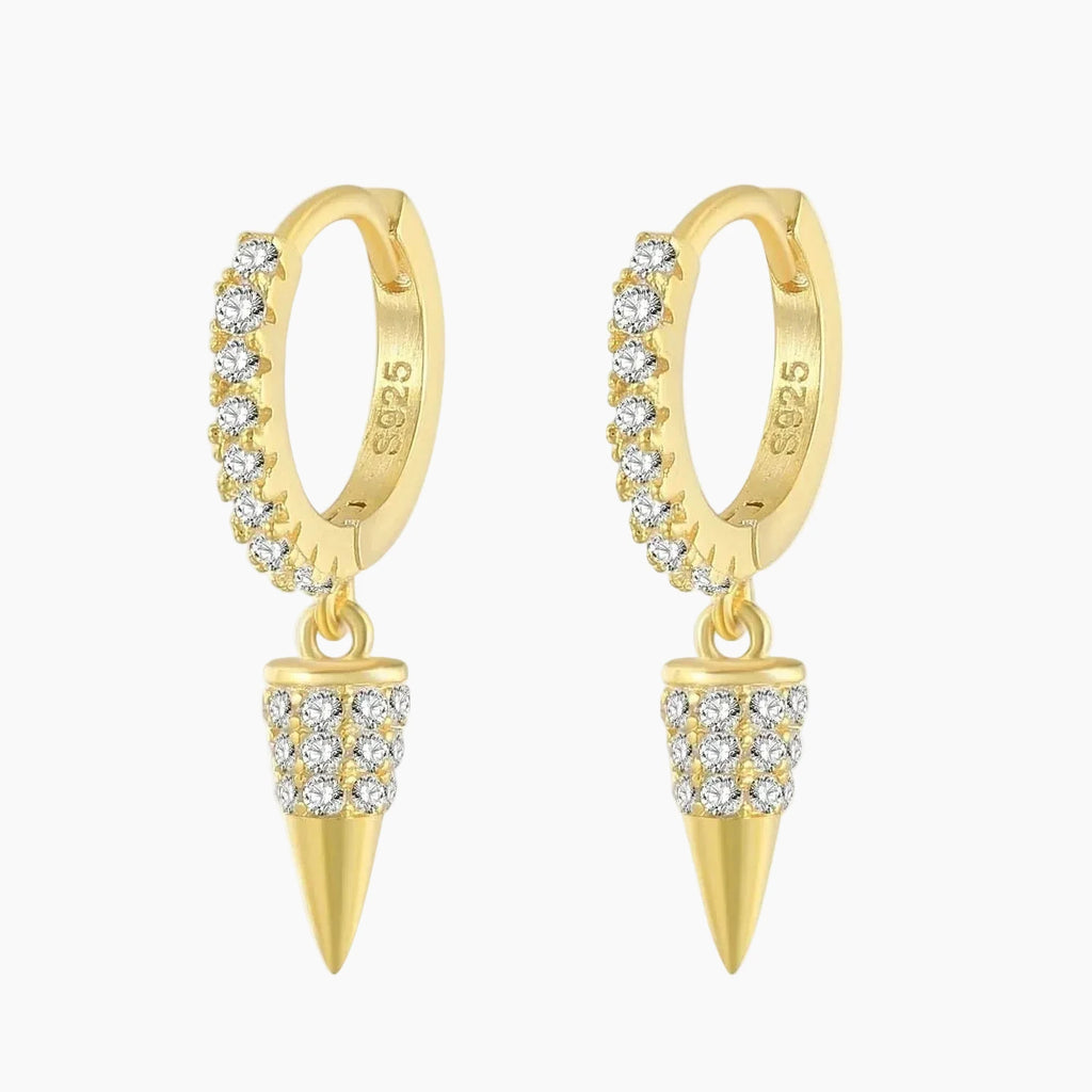 925 Dagger Huggie Earrings