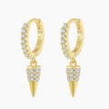 925 Dagger Huggie Earrings