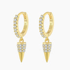 925 Dagger Huggie Earrings