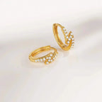 925 Lightning Mini Hoop Earring