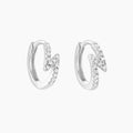 925 Lightning Mini Hoop Earring