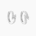 925 Lightning Mini Hoop Earring