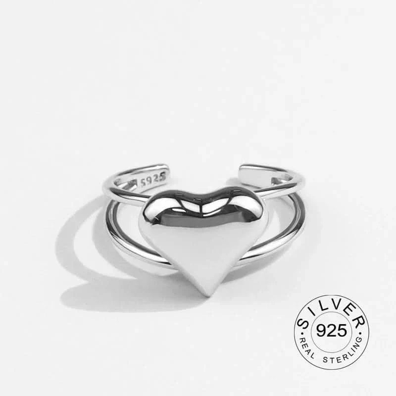 Heart Ring in 925 Sterling Silver