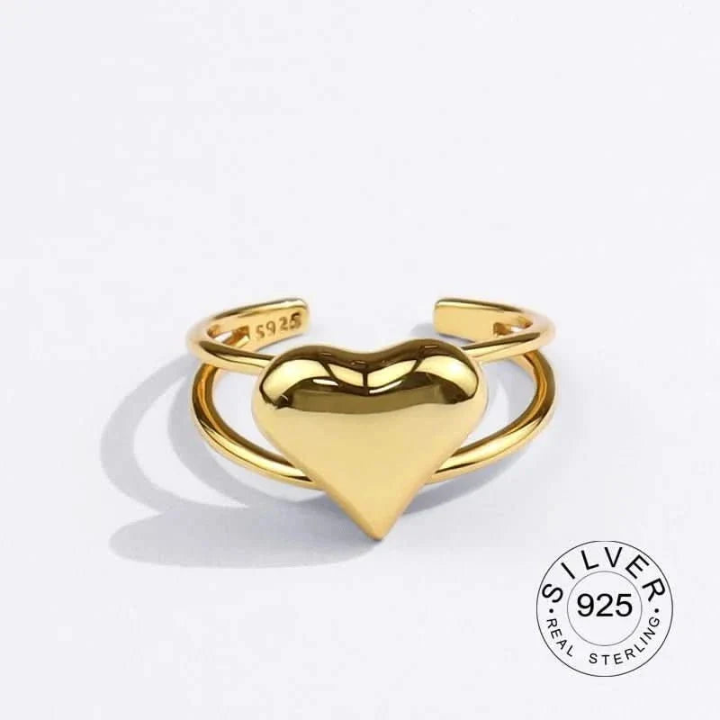 Heart Ring in 925 Sterling Silver