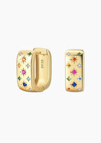 925 Sterling Silver Square Earrings