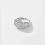 925 Sterling Silver ZIrcon CZ Pave Ring