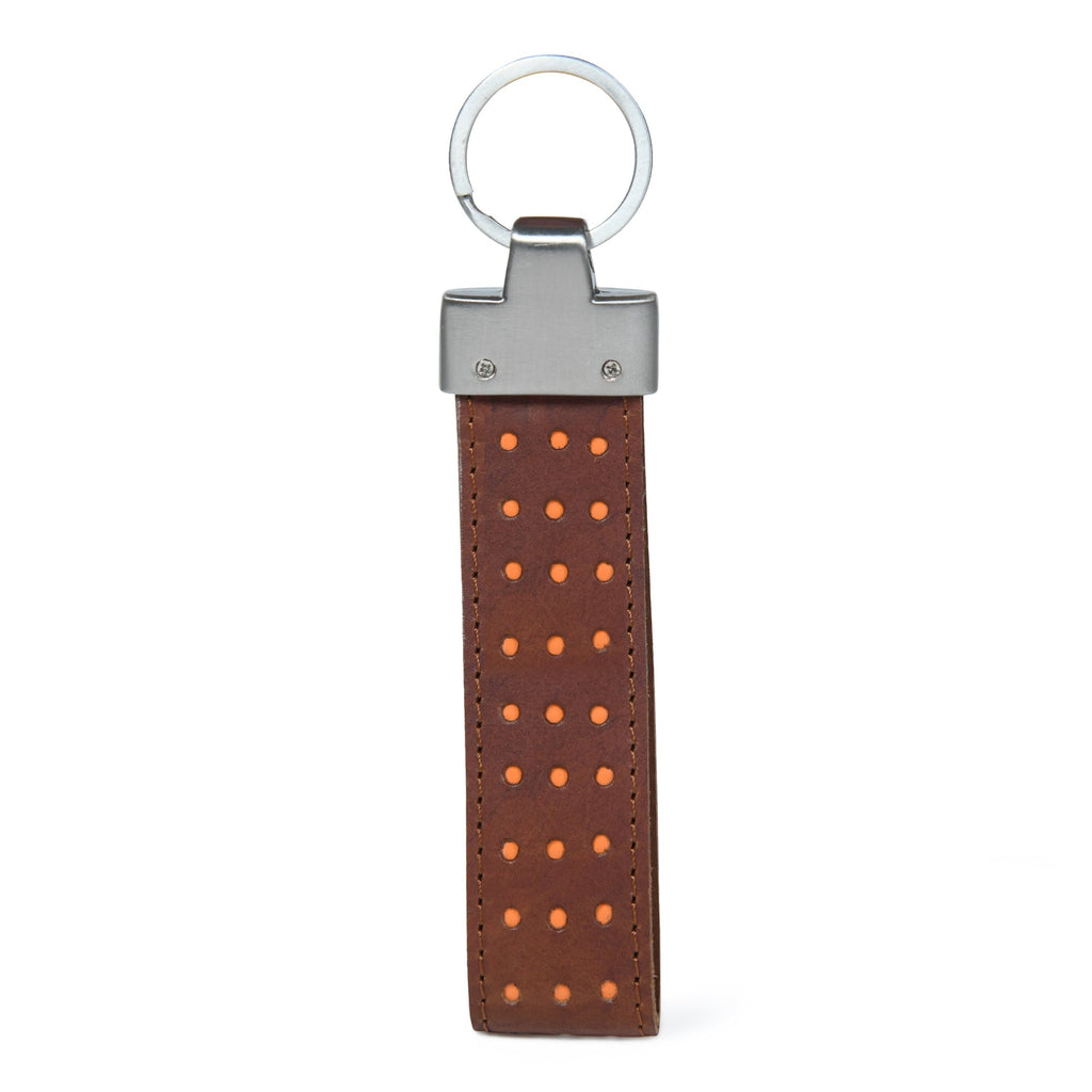 Textured Leather Keychain