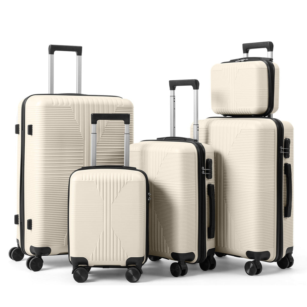5-Piece Lightweight Luggage Set with Lock