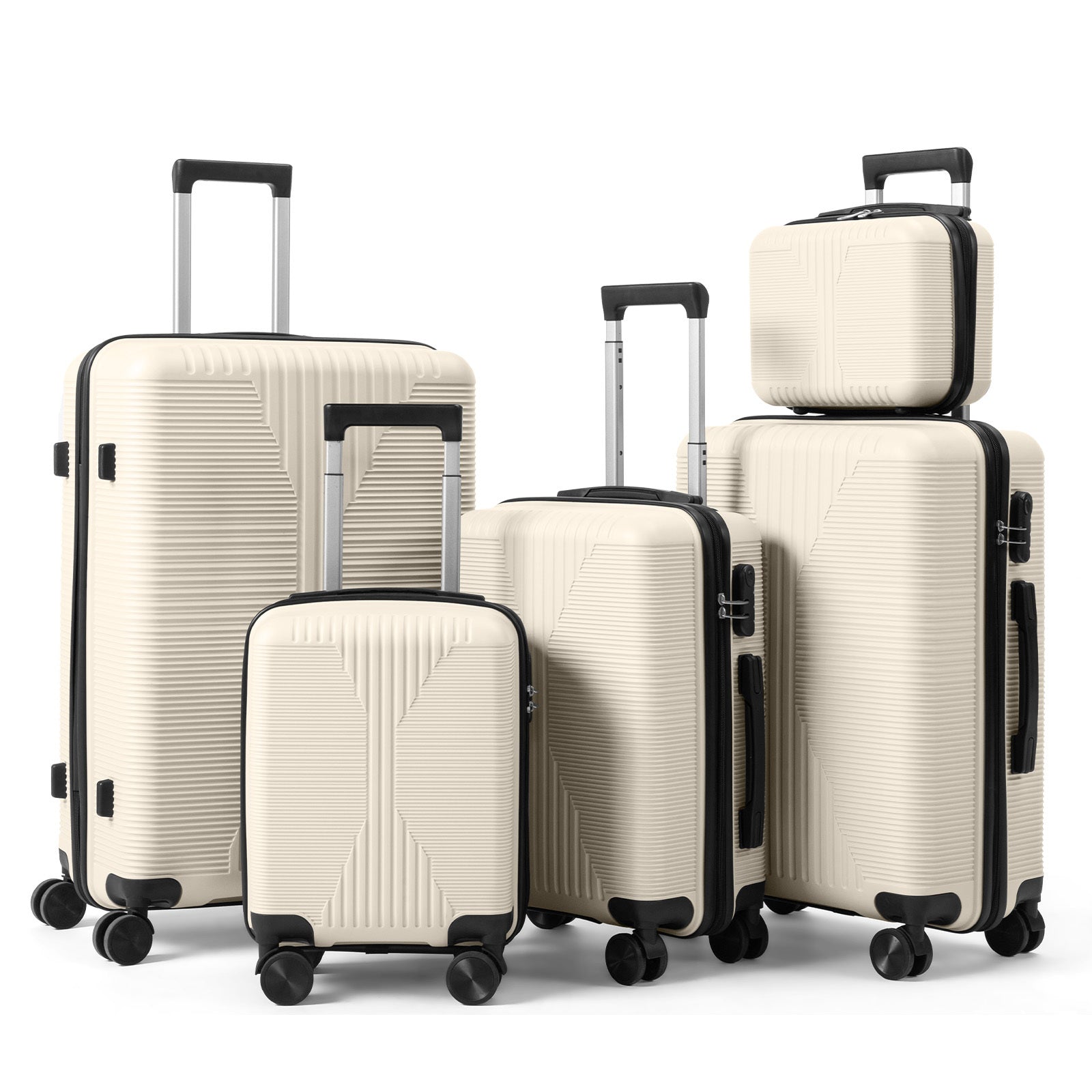 5-Piece Lightweight Luggage Set with Lock