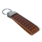 Textured Leather Keychain
