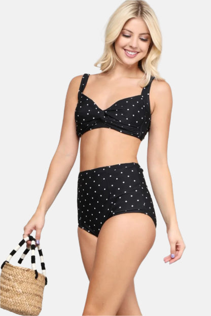 Take A Dip Twisted High-Rise Bikini Set