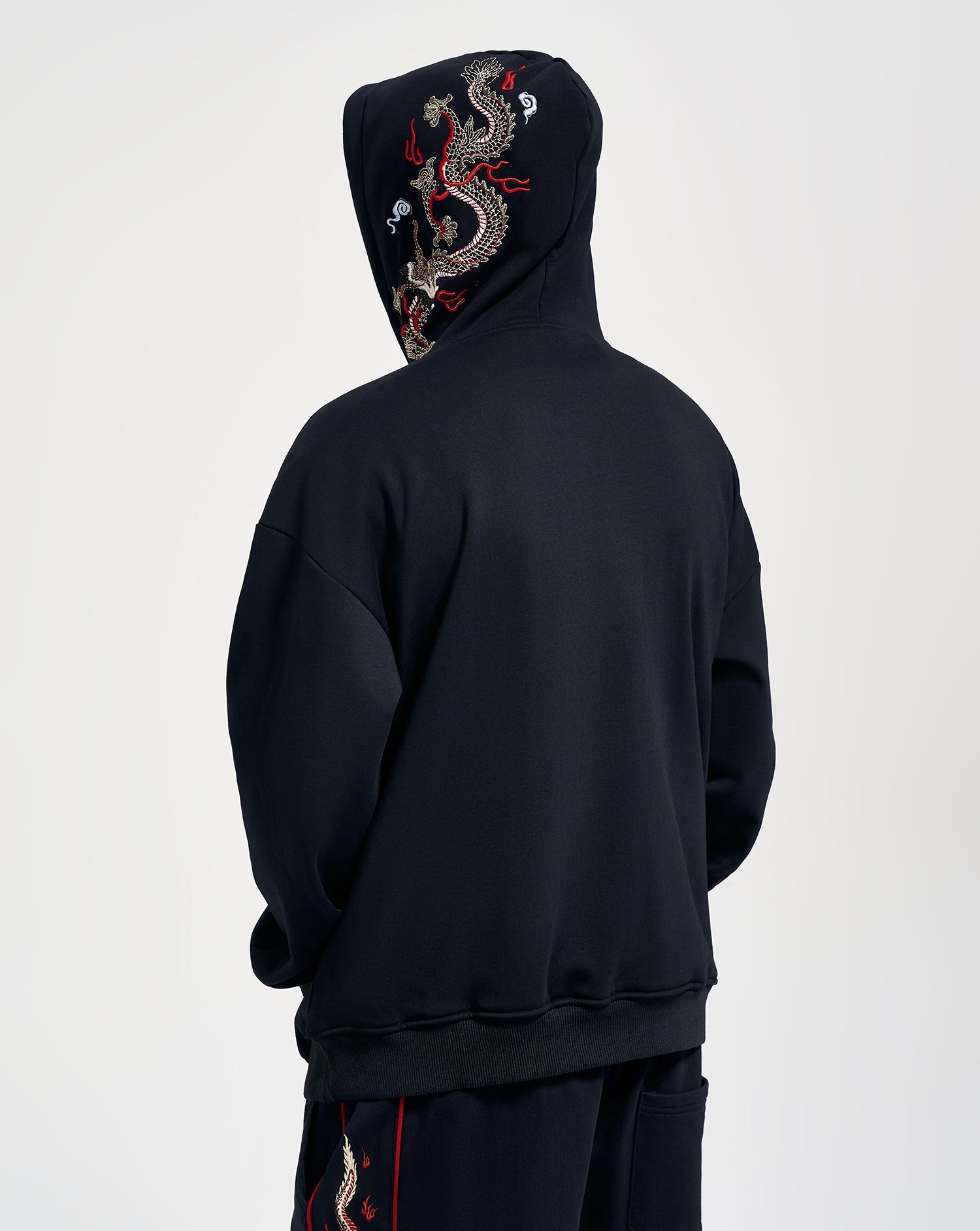 KH9190 Dragon Embroidery Hoodie