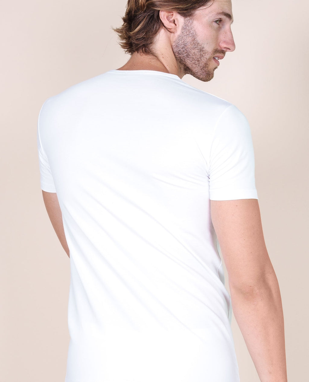 BASIC COTTON Free Spirit Premium Quality Cotton Men's V-Neck T-Shirt