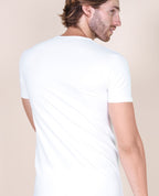 BASIC COTTON Free Spirit Premium Quality Cotton Men's V-Neck T-Shirt