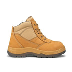 ROCKROOSTER Cortez Tan 6" Zip-Sided Steel Toecap Leather Work Boots | AK050