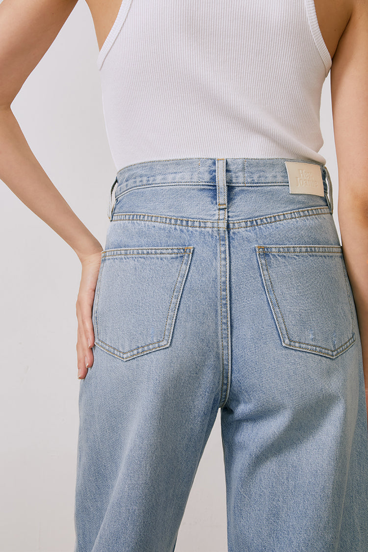 Queens Of Noise High Rise Barrel Jeans | HJ026