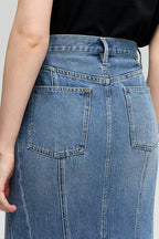 Ocean Wave Denim Skirt | HJ821