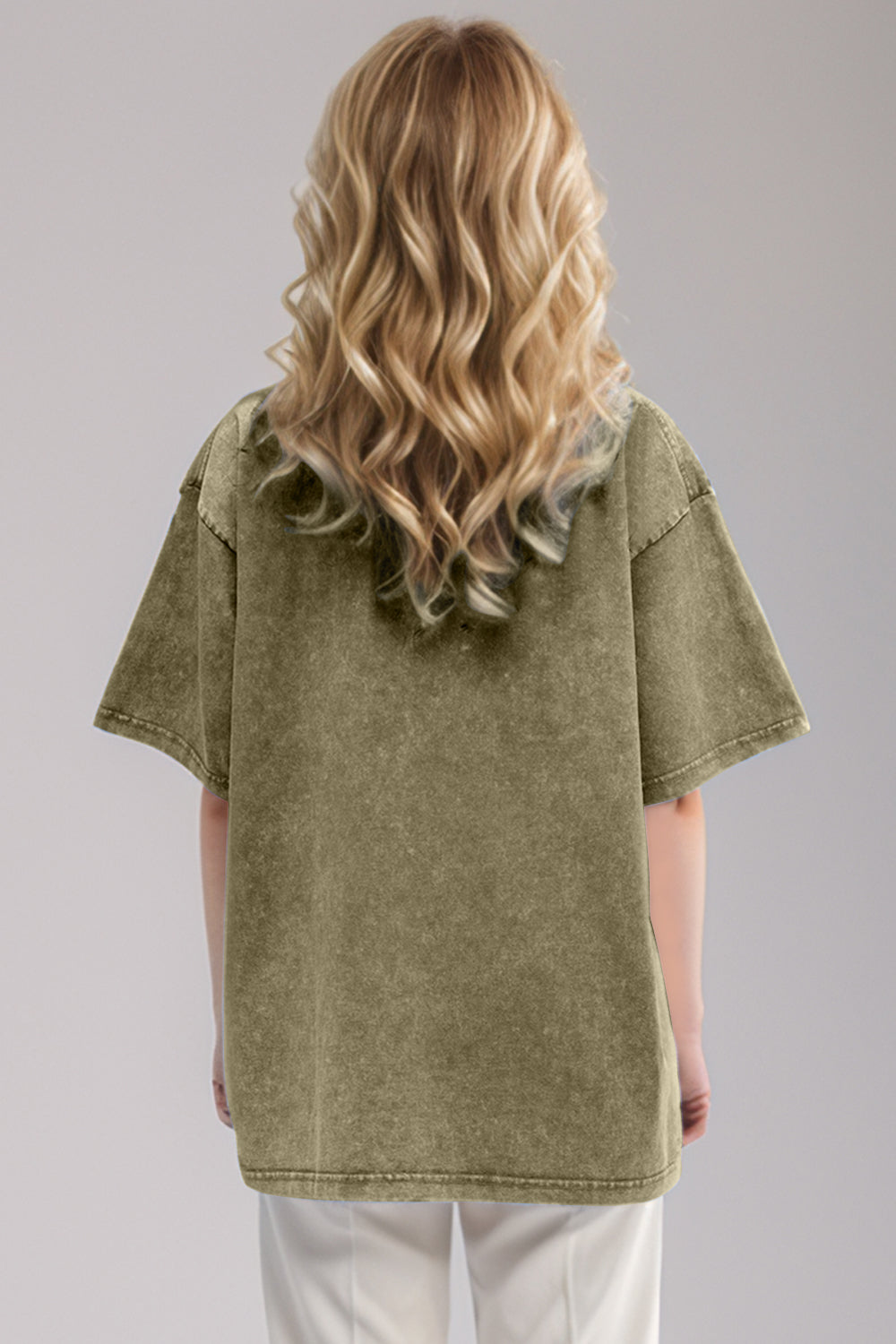Washed 1/2 Sleeve T-Shirt