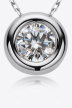 Adored 1 Ct Moissanite 925 Sterling Silver Necklace