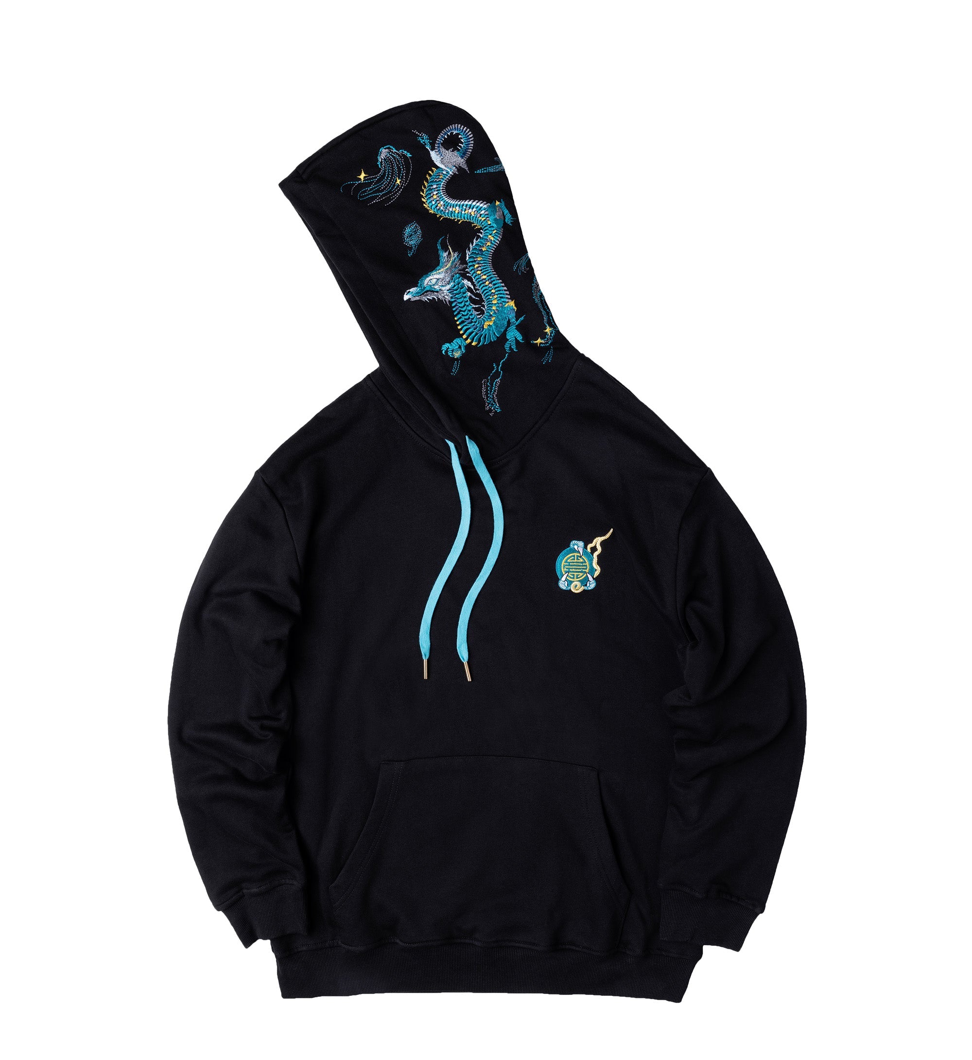Blue Dragon Embroidery Hoodie | KH9000