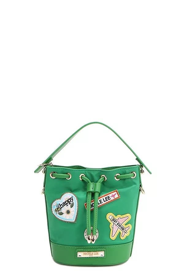 Nicole Lee USA Color Patch Bucket Bag