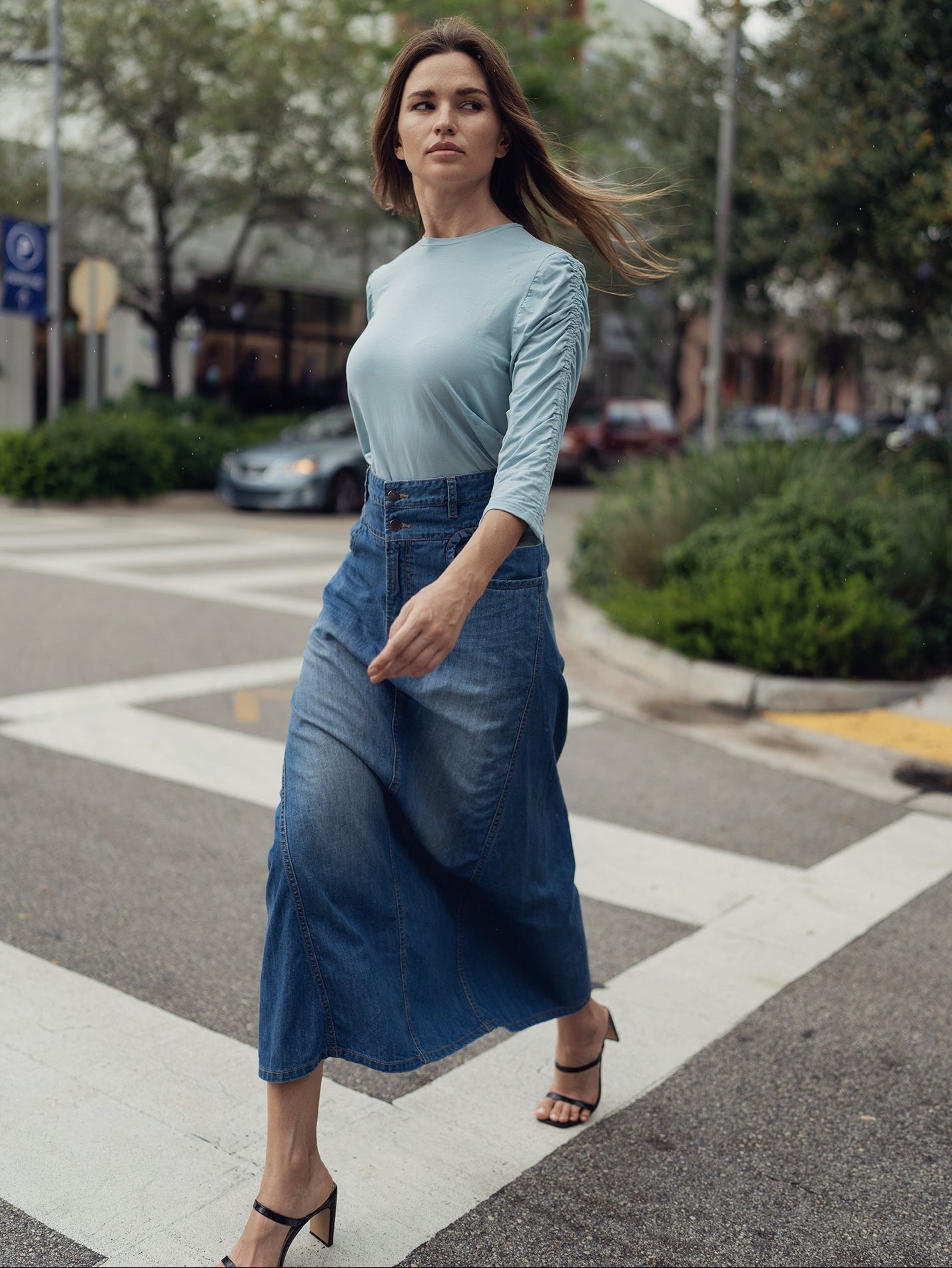 Modal Ruched T-Shirt