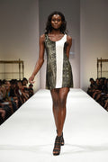 Gold Dress White Stripe