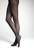 Fantasy Tights Conte Alba with Geometric Diamond Pattern