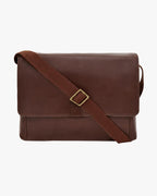 Aiden Genuine Leather 15” Laptop Shoulder Messenger Bag