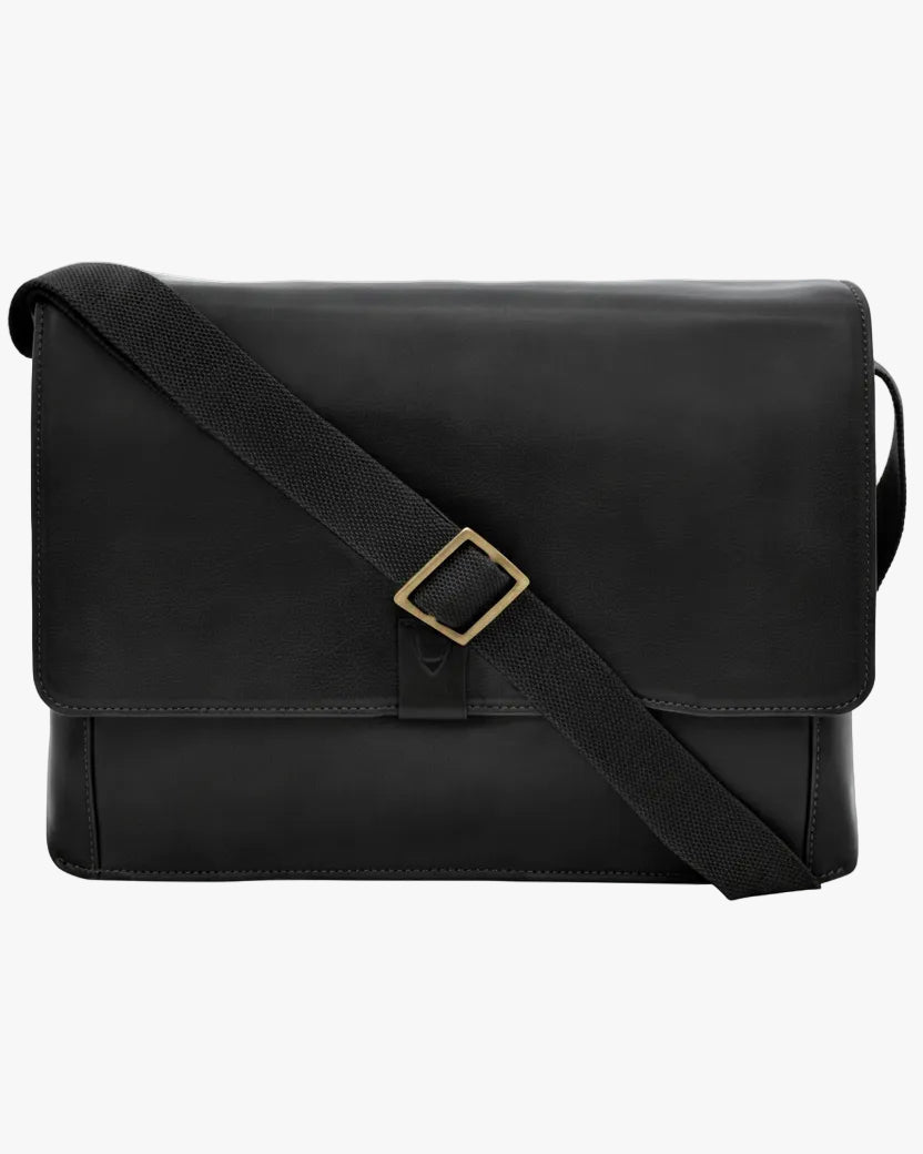 Aiden Genuine Leather 15” Laptop Shoulder Messenger Bag