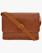 Aiden Genuine Leather 15” Laptop Shoulder Messenger Bag