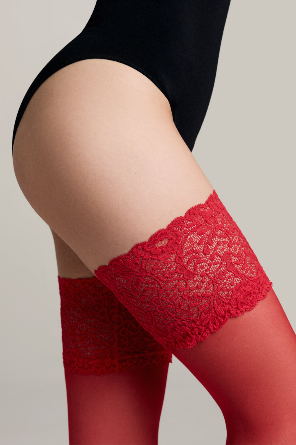 Fantasy Stockings Conte Amour Openwork Elastic Band and Silk Effect