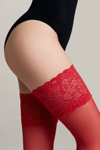 Fantasy Stockings Conte Amour Openwork Elastic Band and Silk Effect