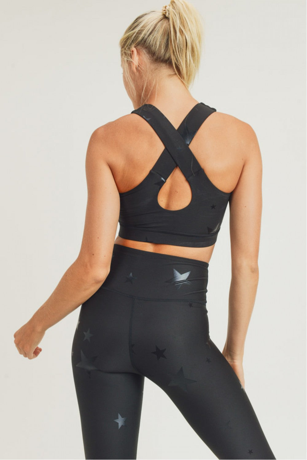 Starlight Star Foil Sports Bra