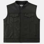 Legendary Outlaw Men's Leather Motorcycle Vest