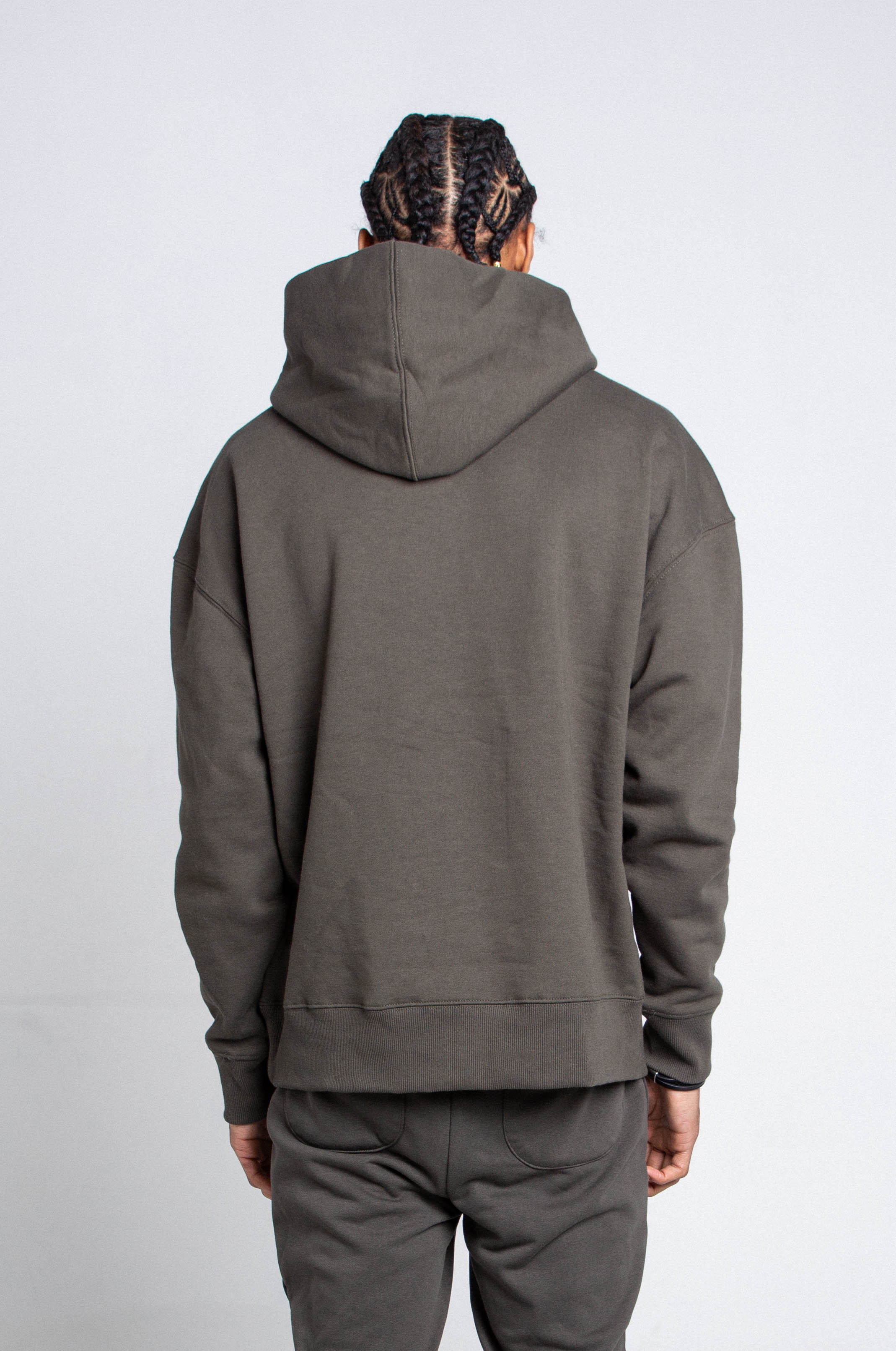 Plain Fleece Hooded Sweatshirt | AJ1004H-P
